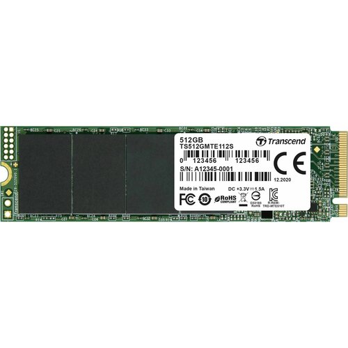 Transcend 512GB M.2 2280 PCIe Gen3x4 NVMe SSD | TS512GMTE112S ssd hard disk Cene